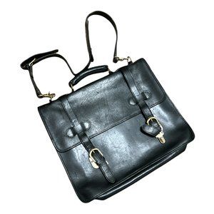 Cole Haan Messenger Laptop Bag Black Leather